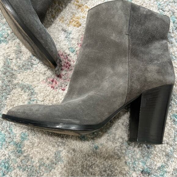 Vince ervying grey suede ankel boots womens size 6 - Picture 10 of 10